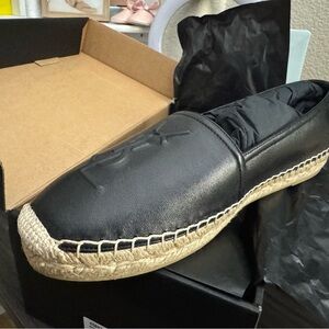 NWT saint laurent monogram espadrilles in lambskin